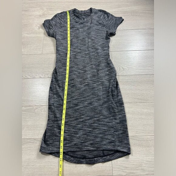 Lululemon &go Where-To Midi Dress Heathered Black - Picture 12 of 14